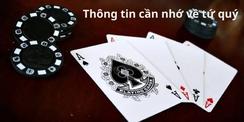 Tứ quý là bộ đạt chất mạnh nhất theo luật tiến lên miền nam tại 98WIN